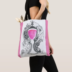 Fancy Wine Glass Toast to Team Yalta Tote Bag