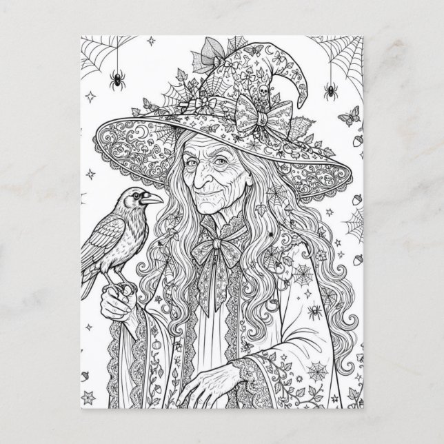 Fancy Witch Postcard (Front)