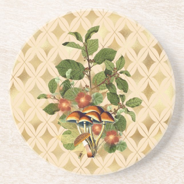 Fancy Woodland Botanicals  Coaster (Front)