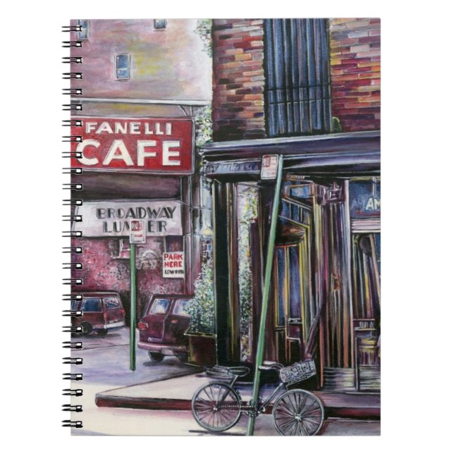Fanelli's Charm, New York City, Soho, New York Spiral Notebook (Front)
