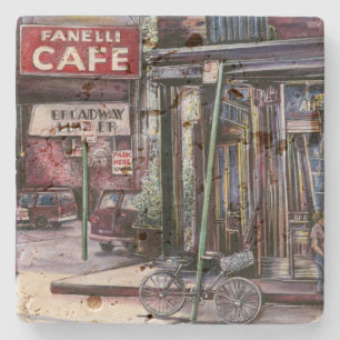 Fanelli's Charm, New York City, Soho, New York Stone Coaster