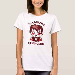 Fang Club   Funny Pun And Cute Vampire T-Shirt