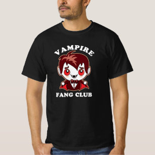 Fang Club   Funny Pun And Cute Vampire T-Shirt