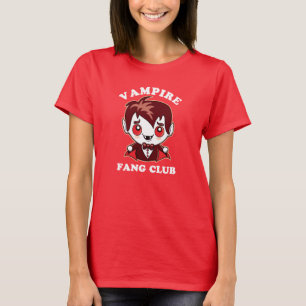 Fang Club   Funny Pun And Cute Vampire T-Shirt