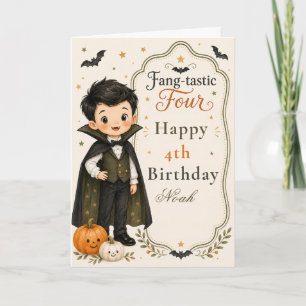 Fang‑tastic Four Birthday Invitation