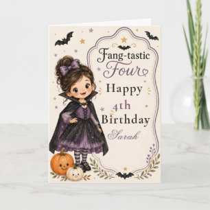 Fang‑tastic Four Birthday Invitation