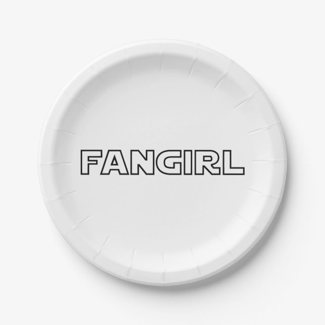 FANGIRL PAPER PLATE (Front)