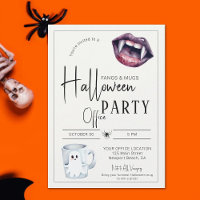 Fangs and Mugs Halloween Office Party Fun Team