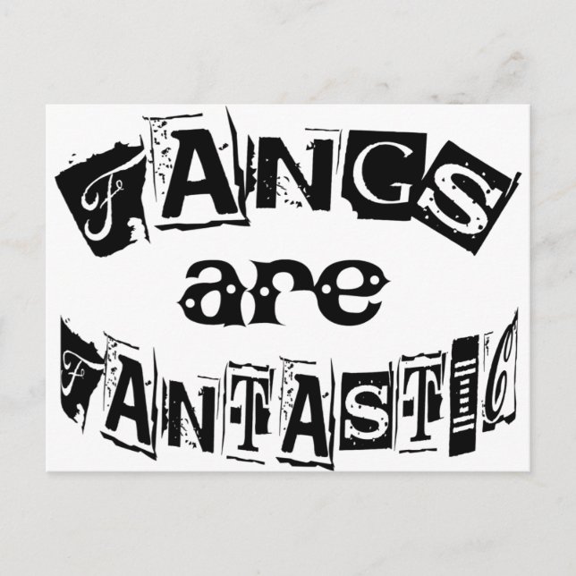 Fangs Are Fantastic Postcard (Front)