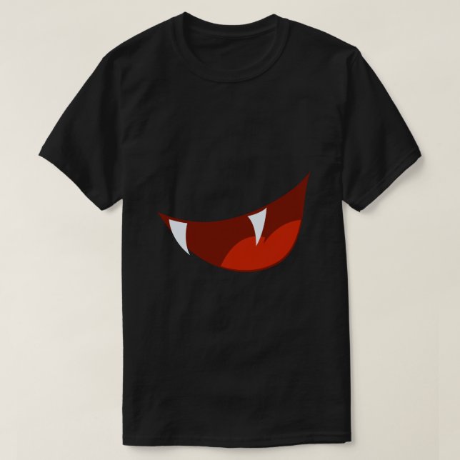 Fangs Halloween tshirt (Design Front)