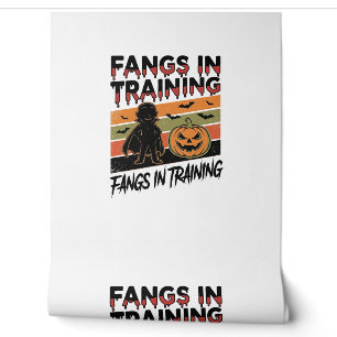 Fangs in Training Funny Vampire Halloween Shirt Wallpaper