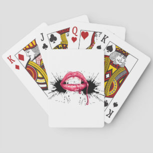 Fangs Splash Playing Cards