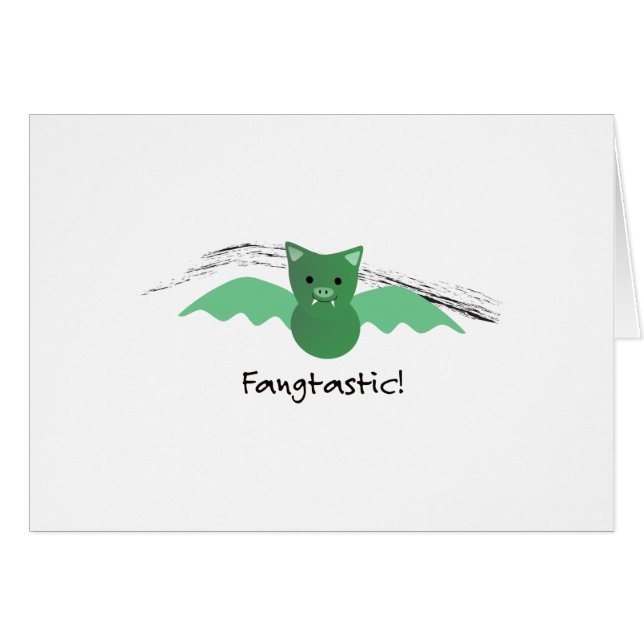 Fangtastic Green Bat (Front Horizontal)