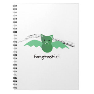Fangtastic Green Bat Notebook