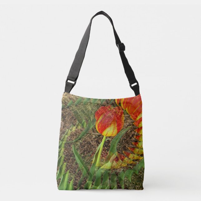 Fanned Tulip...... Crossbody Bag (Front)