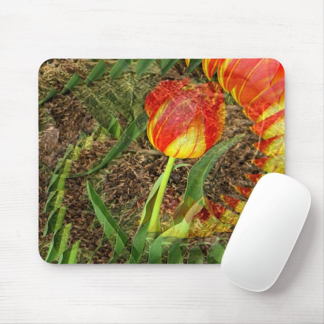 Fanned Tulip....... Mouse Pad (With Mouse)