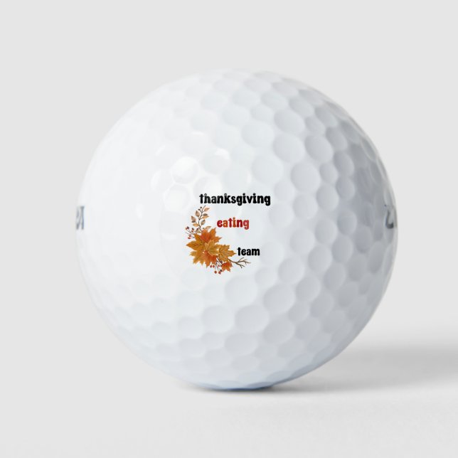 fanny and happy thanksgiving golf balls (Front)