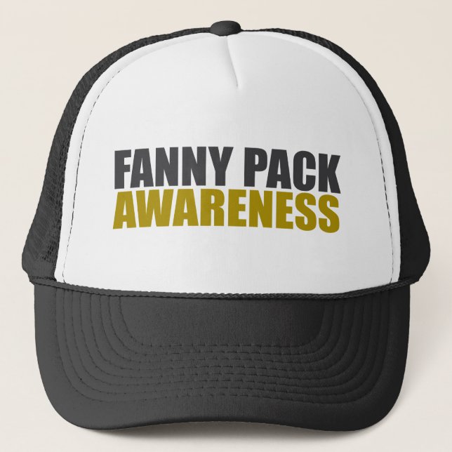 fanny pack awareness trucker hat (Front)