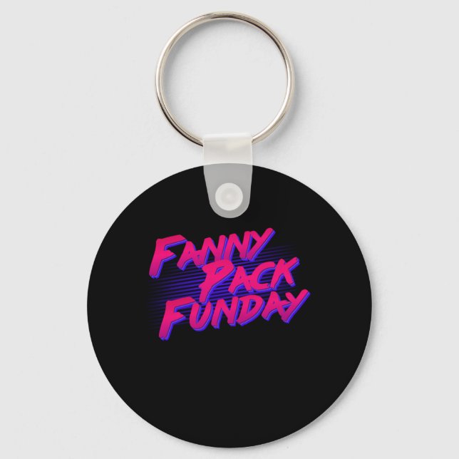 Fanny Pack Funday Key Ring (Front)