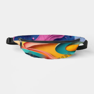 Fanny packs with text