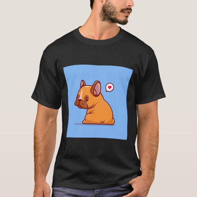 Fanny Pug Scoop T-Shirt (Front)