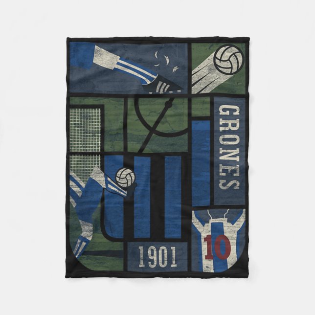 Fans Of Alianza Lima grones' Peruvian Soccer  Fleece Blanket (Front)