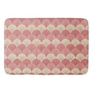 Fans Pink Mid-Century Bath Mat