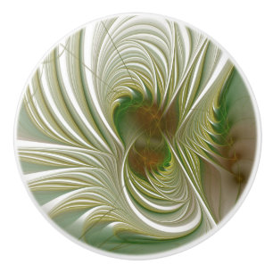 fansy fractal flower ceramic knob