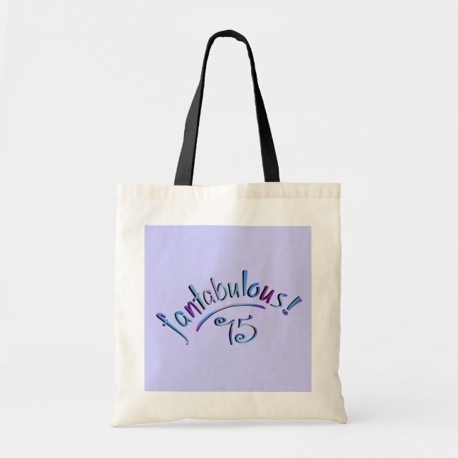 Fantabulous 75th Birthday Tote Bag (Front)
