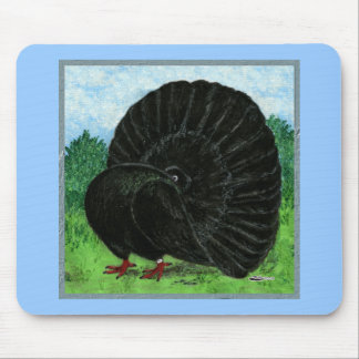 Fantail: Black Mouse Pad