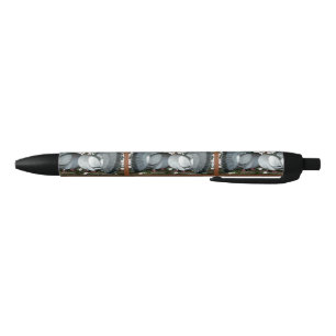Fantail Pigeons Matched Pair Black Ink Pen
