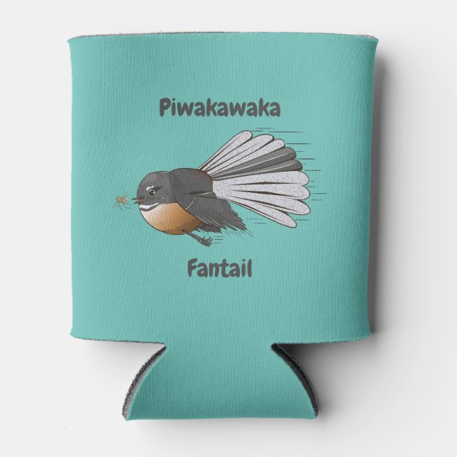 Fantail Piwakawaka Can Cooler (Front)