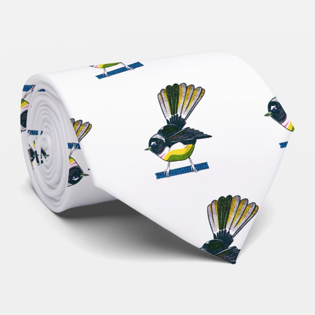 Fantail Risograph Tie (Rolled)