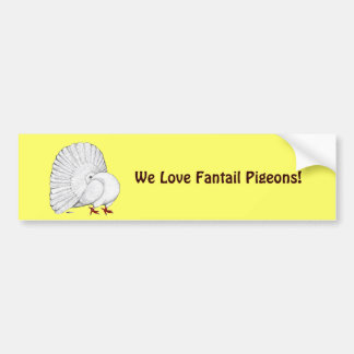 Fantail: White Bumper Sticker