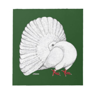 Fantail: White Notepad