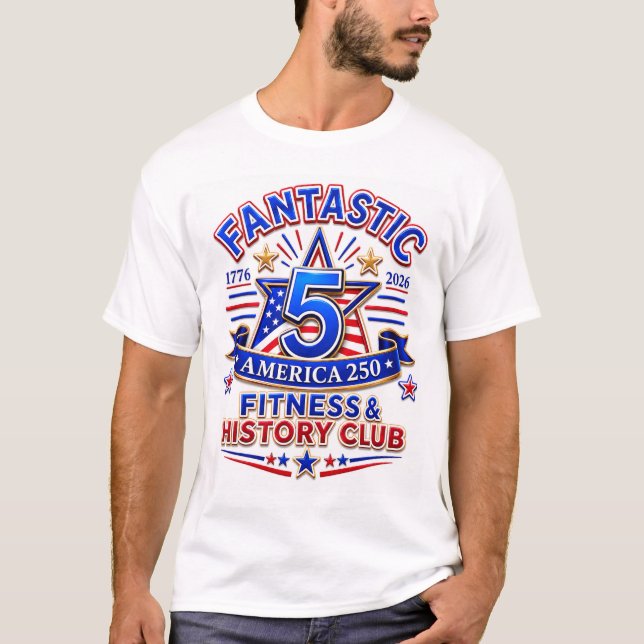 Fantastic 5 America 250 T-shirt (Front)