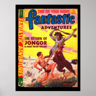 Fantastic Adventures v06 n02 (Apr 1944)_Pulp Art Poster