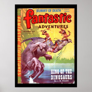Fantastic Adventures v07 n04 (Oct 1945)_Pulp Art Poster