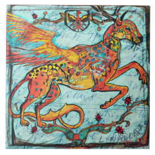 Fantastic Beast Deer Jaguar Ladybird Phoenix Tile