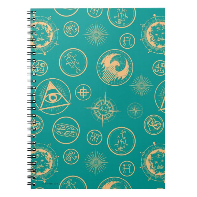 FANTASTIC BEASTS AND WHERE TO FIND THEM™ Pattern Spiral Notebook (Front)