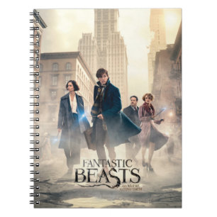 Fantastic Beasts City Fog Poster Spiral Notebook