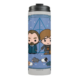 Fantastic Beasts   Dumbledore & Newt Cartoon Thermal Tumbler