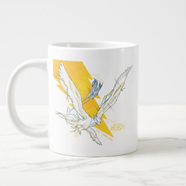 Fantastic Beasts Thunderbird Large Coffee Mug (Left)