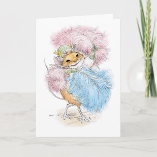Fantastic Burlesque Mouse Greeting Cards