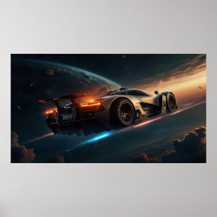 Fantastic Car Around The World Poster