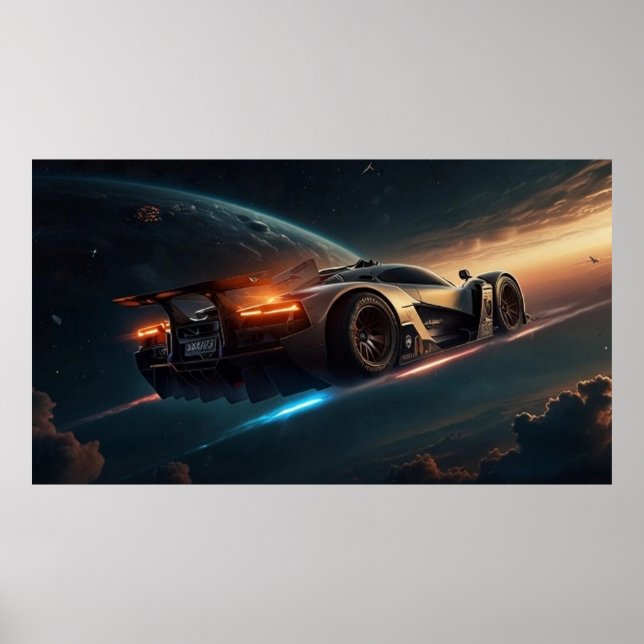 Fantastic Car Around The World Poster (Front)