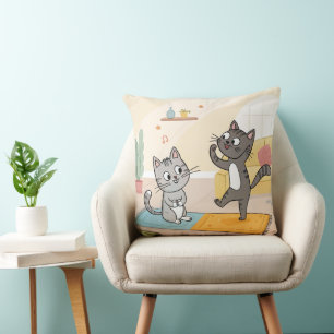 Fantastic Cats World designer cushion