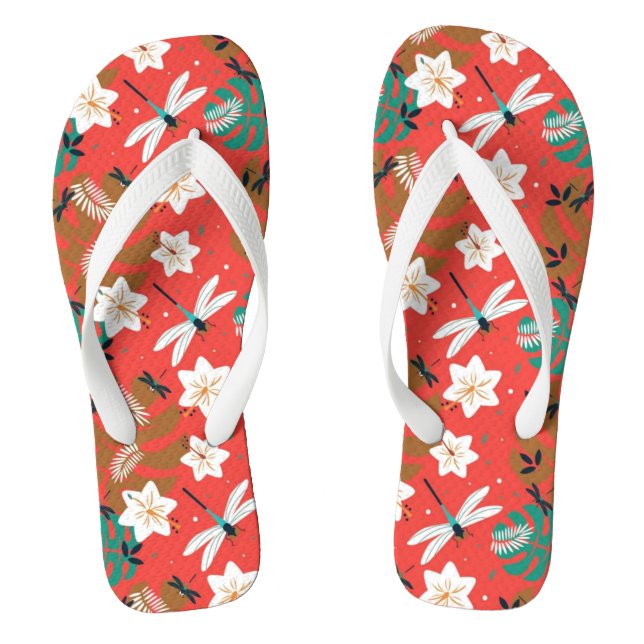 fantastic coloured floral jandals (Footbed)