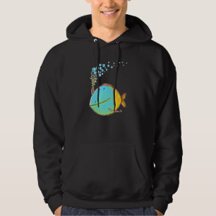 Fantastic Fabulous Colourful Fish With Bubbles Hoodie