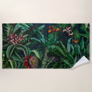 Fantastic Fabulous Midnight Rainforest Beach Towel